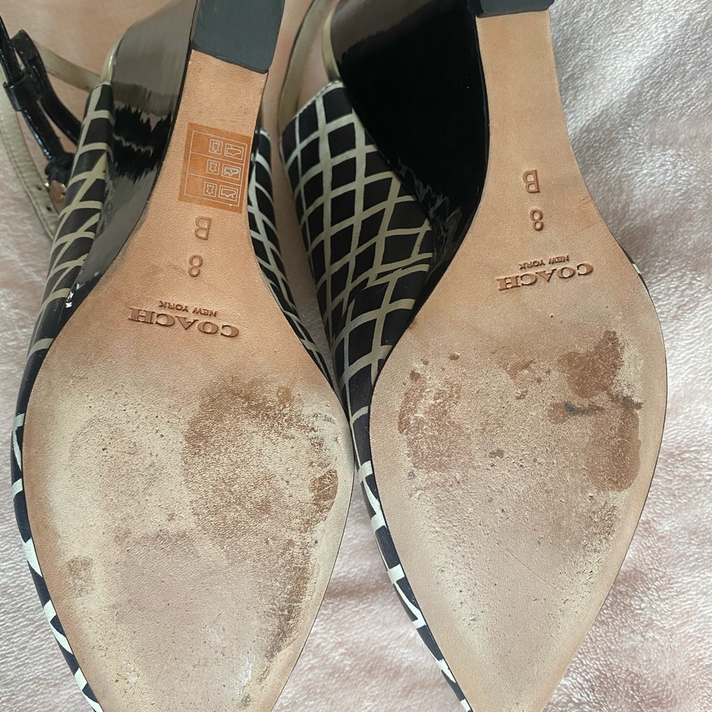 Coach Ollie leg checkered soft nappa. Womens size 8. - Picture 6 of 9